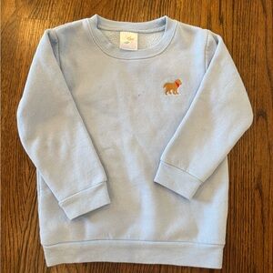 Light Blue Boys Sweatshirt with Dog Embroidery